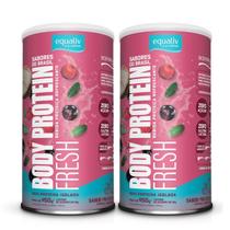 2x Body Protein Fresh 100% Proteína Equaliv Frutas Brasileiras 450g