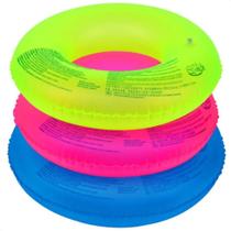 2X Boia Redonda Neon Inflável 76 Cm Piscina Praia Verão Moda 2X Boia Redonda Neon Inflável 76 Cm Piscina Praia Verão Moda