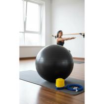 2x Bola Pilates 65cm Anti-Estouro: Força, Equilíbrio & Flex.