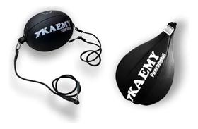 2X Bola Teto Solo E Pusching Ball Cor Preto