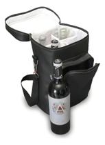 2X Bolsa Porta Vinho Wine Bag Térmica Com Alça 4 Garrafas Co