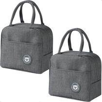 2X Bolsa Térmica Marmita Fitness Lancheira Academia Lorben