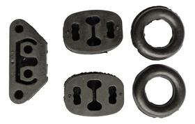 2X Borracha Coxim Escapamento Fiorino Kit 5 Unidades