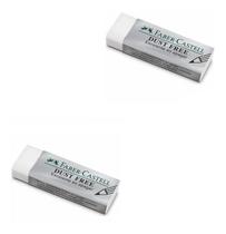 2X Borracha Dust Free 187137 Branca Faber Castell 2X Borracha Dust Free 187137 Branca Faber Castell