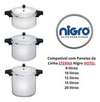 2X Borracha Panela De Pressão Industrial Nigro 12-15-20 Litr
