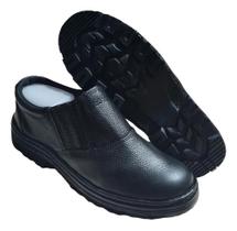 2X Bota Botina Sapatão Couro Cano Baixo Bico D Pvc Trabalho 2X Bota Botina Sapatão Couro Cano Baixo Bico D Pvc Trabalho