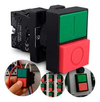 2X Botao Comando Duplo S/ Iluminação Liga Desliga 1Na+1Nf -