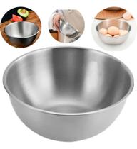 2X Bowl Tigela Bacia Aço Inox Escovado Saladeira 22 Cm Mistu 2X Bowl Tigela Bacia Aço Inox Escovado Saladeira 22 Cm Mistu