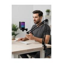 2x Braço Articulado Microfone Universal Preto Reforçado 2x Braço Articulado Microfone Universal Preto Reforçado