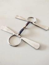 2X Bridão Tala Paleta Bride Freio Articulado Bocal Ferro Ofe