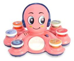2X Brinquedo Educativo Polvo Musical Com 6 Botões Luz + 20 S 2X Brinquedo Educativo Polvo Musical Com 6 Botões Luz + 20 S