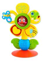 2X Brinquedo Musical Flor Do Bebê Luz Giratório Ventosa Zoop