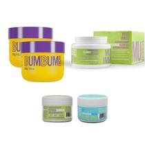 2x Bumbum + 1x Esfrega + 1x Travel Size(Mini Barriguinha + Mini Esfrega) + 1x Brinde Surpresa