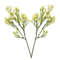 2x Buquê de Mosquitinho Flor Artificial (38cm) Creme SMO