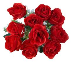 2X Buquê De Rosas Artificial Casamento Noivado Decoração 2X Buquê De Rosas Artificial Casamento Noivado Decoração