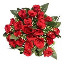 2X Buque De Rosas Grande Flores Artificial Qualidade E Reali 2X Buque De Rosas Grande Flores Artificial Qualidade E Reali