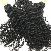 2X Cabelo Humano Cacheado 40 Cm 50 Gramas Castanho 2X Cabelo Humano Cacheado 40 Cm 50 Gramas Castanho