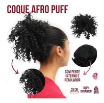 2X Cabelo Organico Coque Cacheado Curto Afro Puff Com Regula 2X Cabelo Organico Coque Cacheado Curto Afro Puff Com Regula