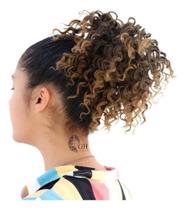2X Cabelo Organico Coque Cacheado Curto Afro Puff Com Regula 2X Cabelo Organico Coque Cacheado Curto Afro Puff Com Regula