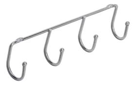 2X Cabideiro Multiuso De Parede Com 4 Ganchos Provador Croma