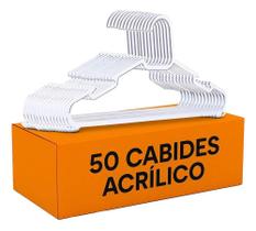 2X Cabides Kit 50 Unidades De Acrilico Transparente Adulto