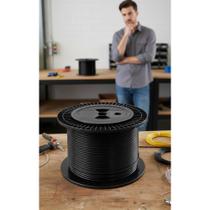 2x Cabo Aço 100m 3,2mm 6x7 PVC Preto Academia Resistente