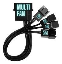 2X Cabo Adaptador Multi Fan Molex Para 4 Coolers 3 E 4 Pinos