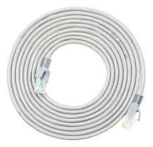 2X Cabo De Rede 10 Metros Lan Internet Crimpado Rj45 Cat6E