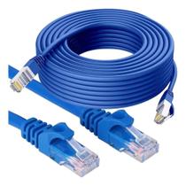 2X Cabo De Rede 20 Metros Montado Rj45 Internet Lan Azul Pc 2X Cabo De Rede 20 Metros Montado Rj45 Internet Lan Azul Pc
