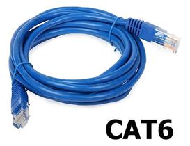 2X Cabo De Rede Cat6 3 Metros Ethernet Lan Giga 10/1000