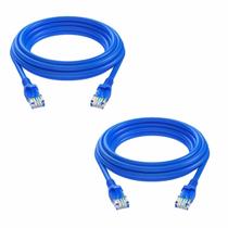 2x Cabo De Rede Internet Lan Rj45 Cat5e Alta Velocidade 5 mt