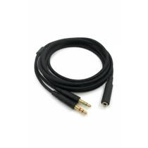2x Cabo Extensor 2m P3 P2 3.5mm Nylon Preto PC 2x Cabo Extensor 2m P3 P2 3.5mm Nylon Preto PC