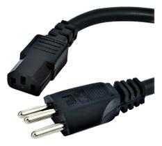 2X Cabo Força Pc Ac Fonte Tripolar 2,50Mm Plug 20 Amperes 1, 2X Cabo Força Pc Ac Fonte Tripolar 2,50Mm Plug 20 Amperes 1,