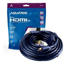 2X Cabo Hdmi 10M Full Hd 2.0 Aquario 4K