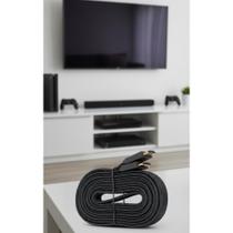2x Cabo HDMI 5m 4K 3D Full HD Dourado - Imagem Perfeita