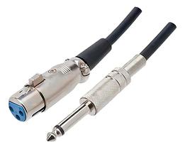 2X Cabo Microfone P10 Mono X Canon Xlr Femea 5 Metros Cor Pr 2X Cabo Microfone P10 Mono X Canon Xlr Femea 5 Metros Cor Pr