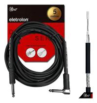 2X Cabo P10 Eletrolon Mono 90º Graus Violão Guitarra Baixo 5
