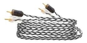 2X Cabo Rca Taramps 5 Metros 5M 500Cm Estereo Banhado A Ouro