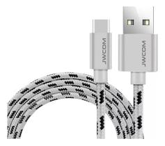 2X Cabo Tipo C Turbo Reforçado Longo Grande 2 Metros Cor Var