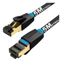 2X Cabo Vention Rede Rj45 Cat8 40Gbps 2000Mhz 5M 5 Metros Ik 2X Cabo Vention Rede Rj45 Cat8 40Gbps 2000Mhz 5M 5 Metros Ik