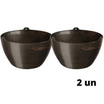 2X Cachepô Elegance Cuia 01 (4L) Café Imperial NUTRIPLAN