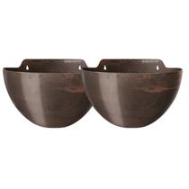 2X Cachepô Elegance de Parede Médio (5,5L) Café NUTRIPLAN