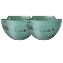 2X Cachepô Elegance de Parede Médio (5,5L) Verde NUTRIPLAN