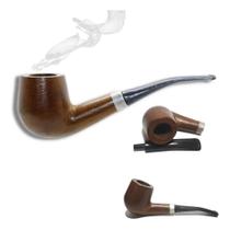 2X Cachimbo Madeira Curvo Umbanda Preto Velho Envio 24 Horas