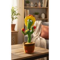 2x Cacto Dançante Falante 34cm: Risadas e Músicas USB! 2x Cacto Dançante Falante 34cm: Risadas e Músicas USB!