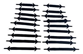 2X Cadarço De Silicone Flexível 20 Peças