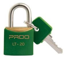 2X Cadeado De Latão 20Mm Verde Pado Lt-20 2X Cadeado De Latão 20Mm Verde Pado Lt-20