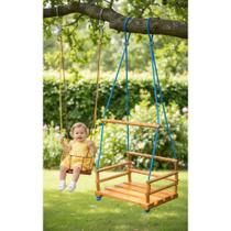 2x Cadeirinha Balanço Infantil Madeira Reforçada Nylon Grand 2x Cadeirinha Balanço Infantil Madeira Reforçada Nylon Grand