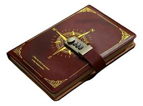 2X Caderno Diário Com Cadeado Segredo Lock Fechadura Senha M 2X Caderno Diário Com Cadeado Segredo Lock Fechadura Senha M