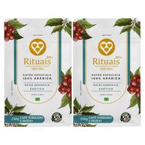 2x Café Torrado E Moído Rituais 3 Corações Exótico 250g - 2x Café Torrado E Moído Rituais 3 Corações Exótico 250g -